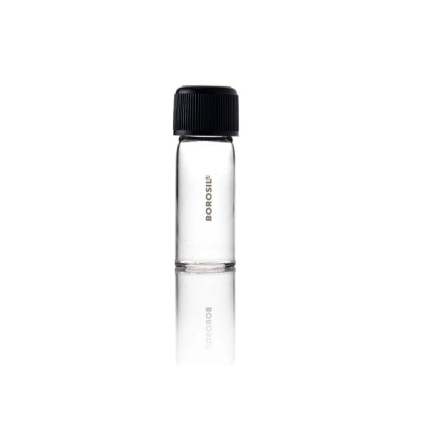 Borosil Cam Deney Tüpü 15 ml Dibi Düz - Kapaklı Kültür Tüp