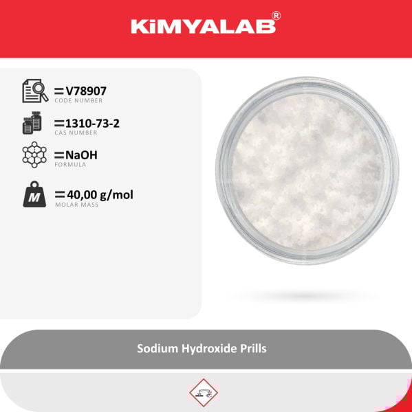 Kimyalab Sodyum Hidroksit Boncuk 1 Kg - Kostik - Sodium Hydroxide