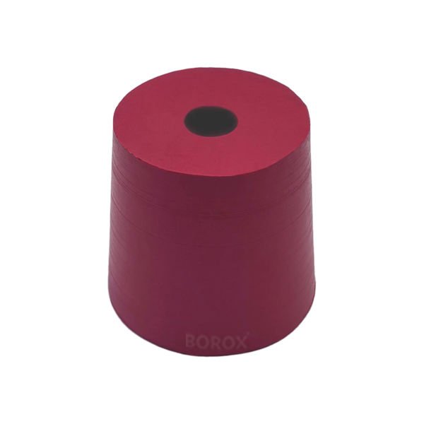 Borox Kauçuk Tıpa Delikli No 20 - 51x60x56,5mm NS 50/42 - 5Adet