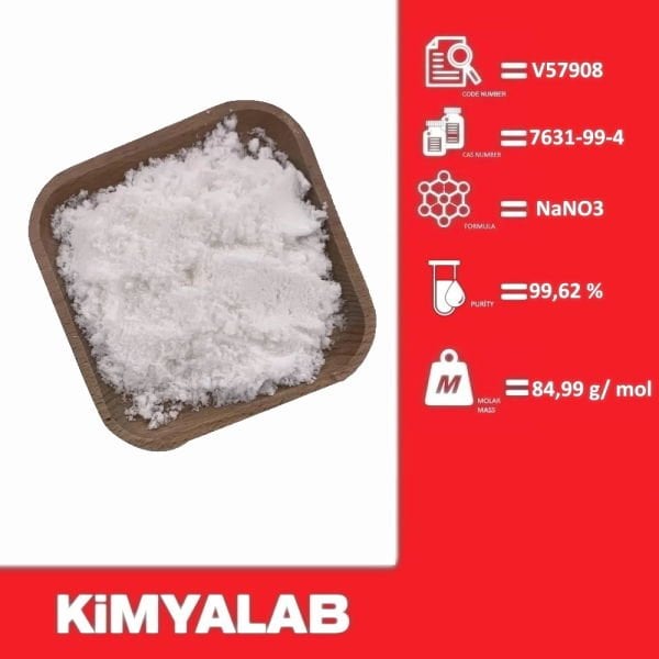 Kimyalab Sodyum Nitrat 1 kg - Sodium Nitrate Extra Pure