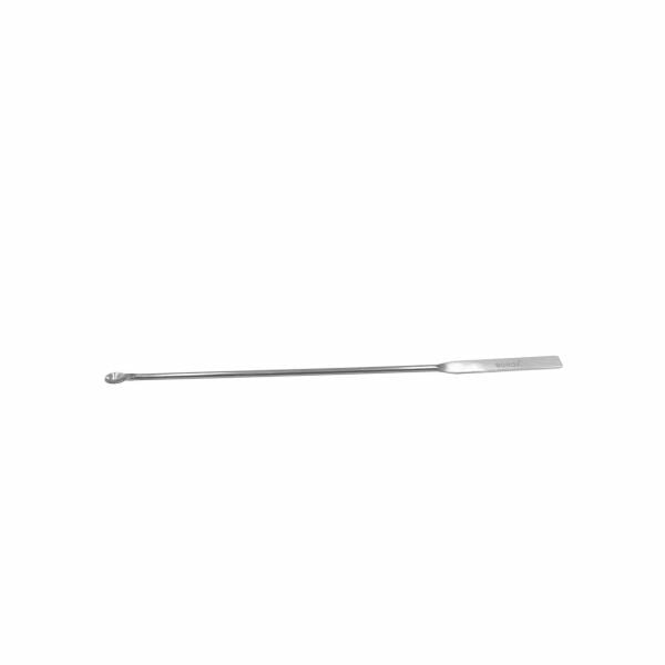Borox Metal Spatül Mikro Kaşıklı 21 cm - Paslanmaz Çelik Spatula