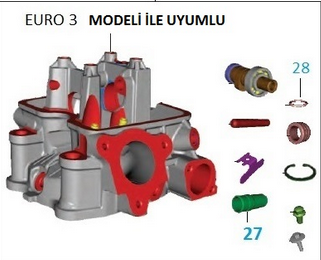 PULSAR 200NS SİLİNDİR KAPAĞI ÜST KOMPLE Modifiye Edilmiş