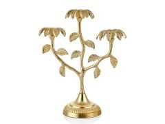 Tree Candle Stand Gold 14x33x19 Cm