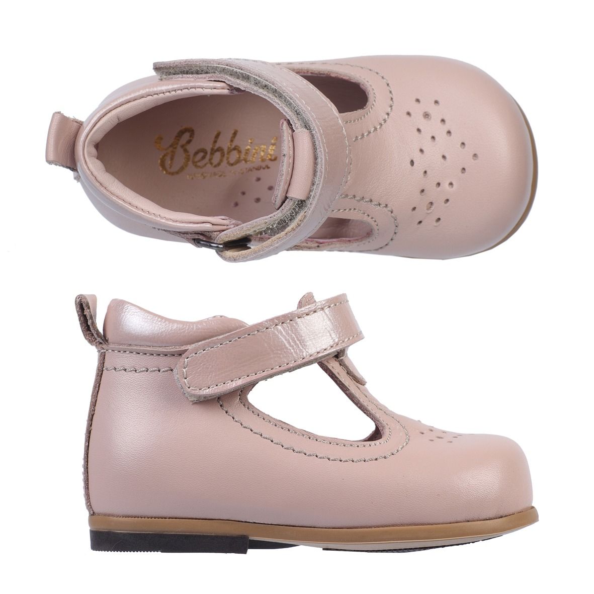 Powder-Handmade Shoes Girl's First Step