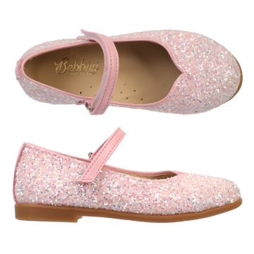Love-Girl's Pink Sequin Shoes