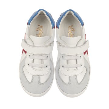 White Superhero Kids Sports Shoes