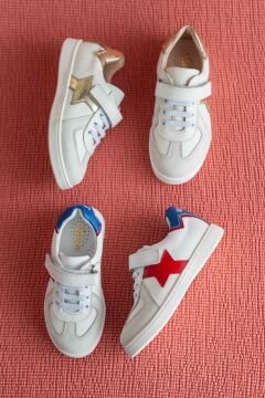 White Superhero Kids Sports Shoes