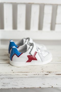 Moto-Beyaz Süper Kahraman Çocuk Spor Ayakkabısı