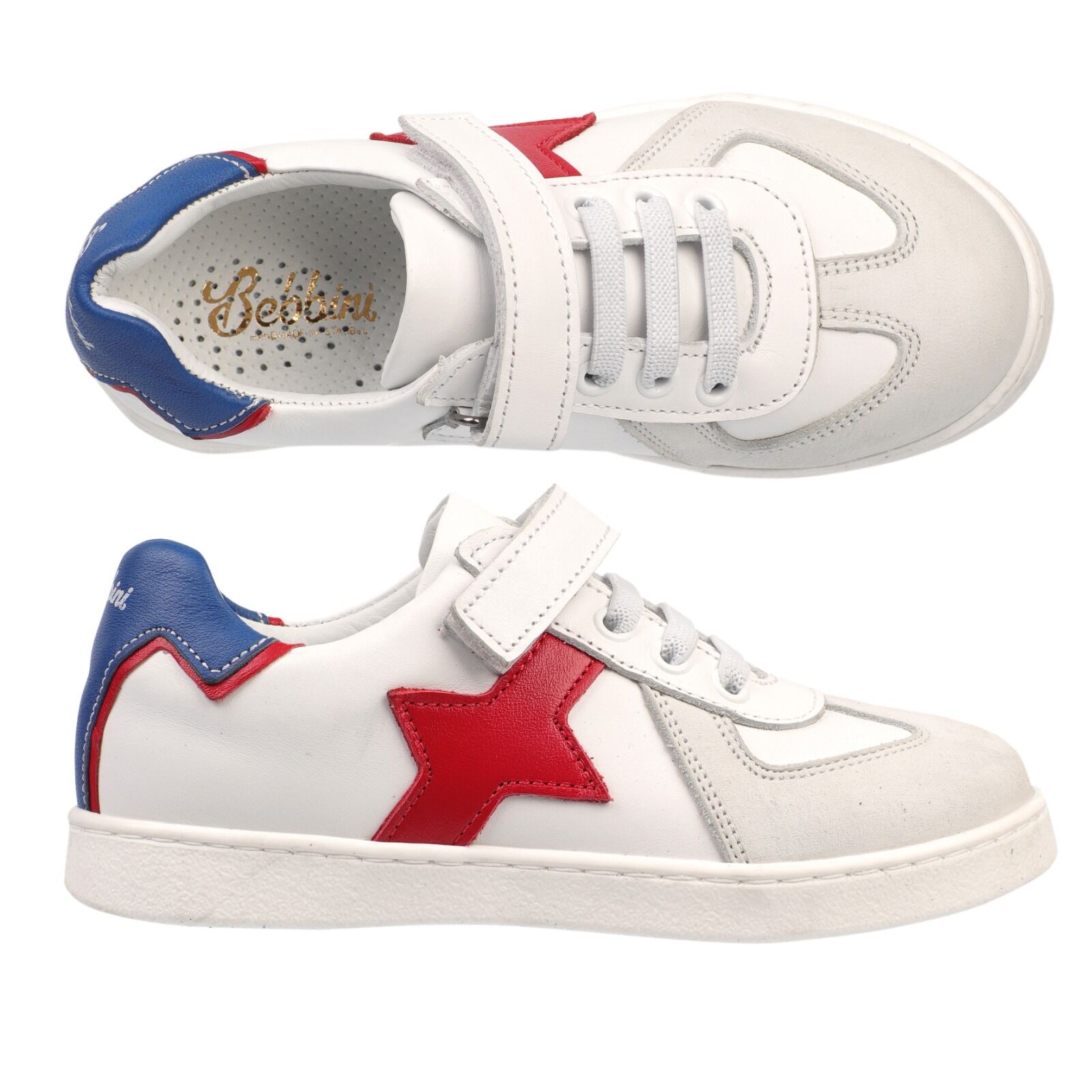 White Superhero Kids Sports Shoes