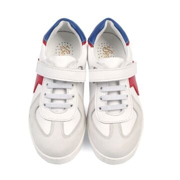 White Superhero Kids Sports Shoes