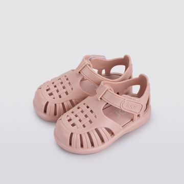 Igor  Tobby Solid- Maquıllaje-Nude Çocuk Cırtlı  Sandalet