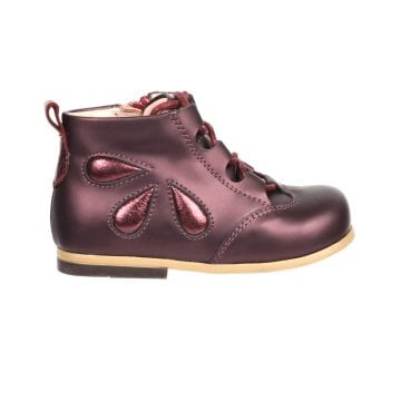 Damla-Bordo Fermuarlı Kız Çocuk Botu
