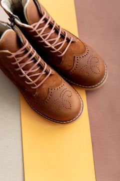 Children Tab Leather Boots