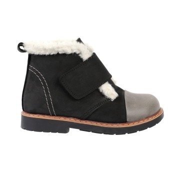 Fur Lined Boots for Kids Dark Anthracite
