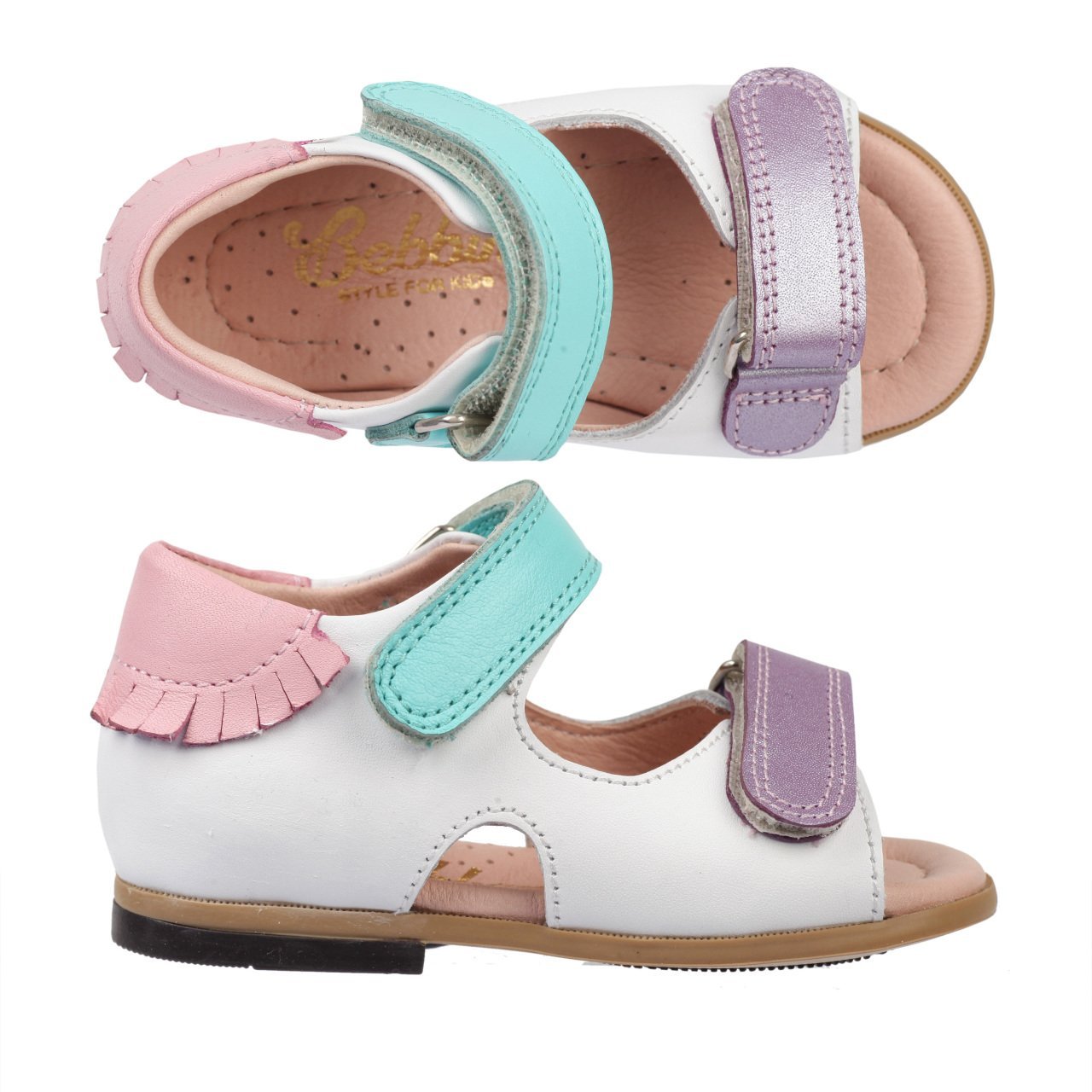 Lila Velcro Sandals for Girls