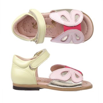 Pink Butterfly Girl's Sandals in