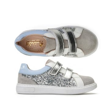 Flashy-Gümüş Pullu Simli Spor Ayakkabısı
