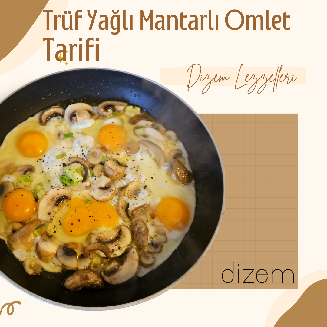 Mushroom Omelette with Truffle Oil Recipe