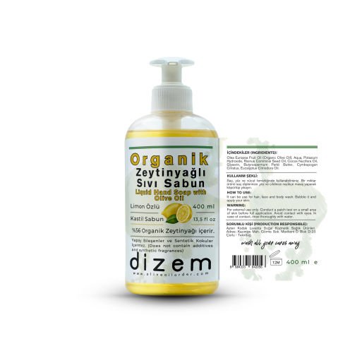 Organic Olive Oil Liquid Hand Soap 400ml