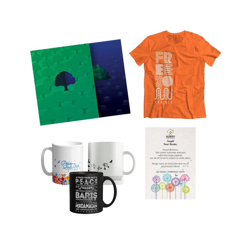 Miras Ajandası + Freedom Tişört + Kupa + Yeni Yıl Sertifikası