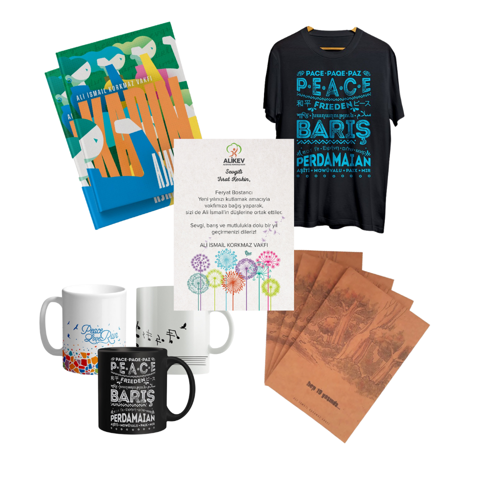 Kadın Ajandası + Harmony Tişört + Çevre Dostu Defter + Kupa + Yeni Yıl Sertifikası