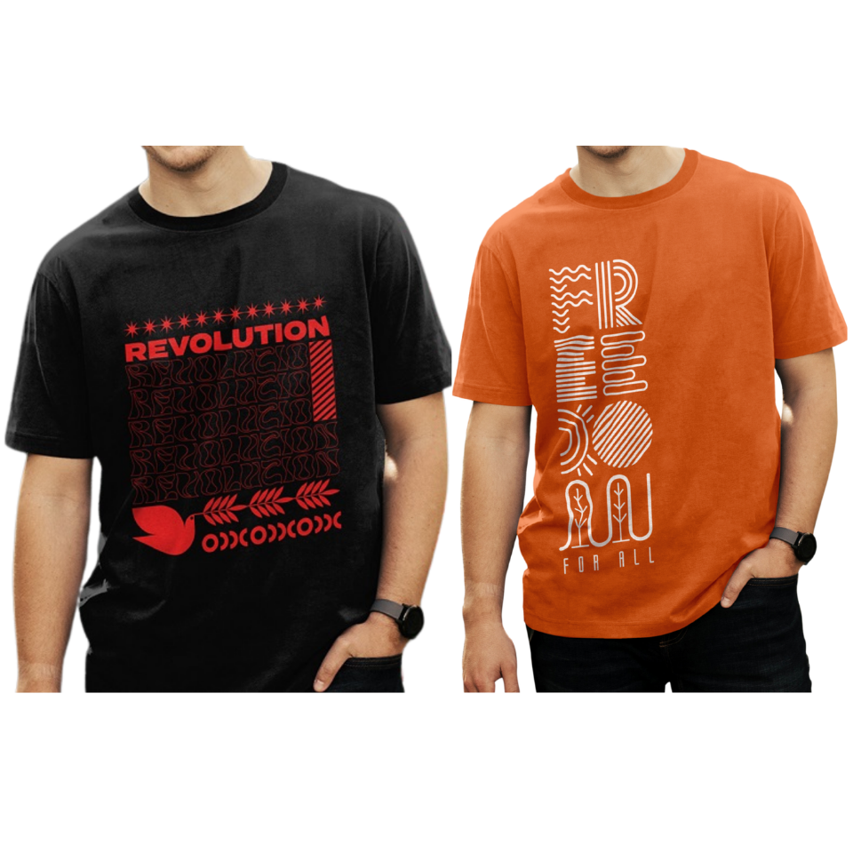 Tişört Set 2 (Revolution Tişört + Freedom Tişörtü )