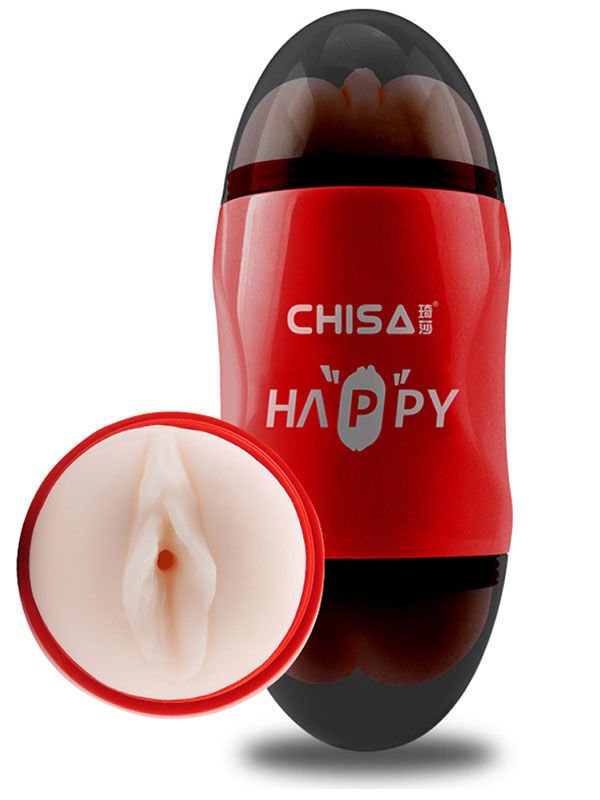 SECRETGAME MX Happy Cup Oral Vajinal Çift Taraflı Mastürbatör- Oral Vaginal Double-Sided Masturbator, realistic vagina, mouth masturbator sex toys+18