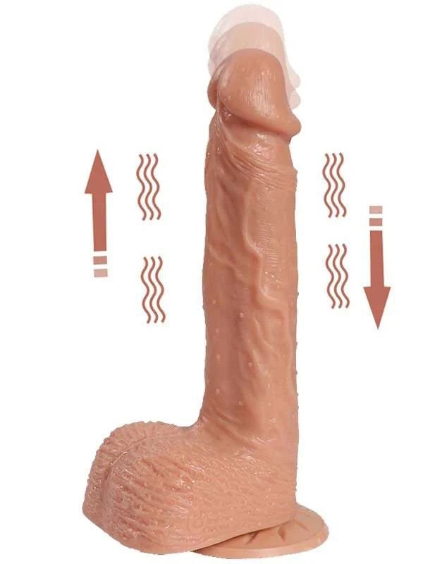 SECRETGAME Bronte Swaying Şarjlı Döner Başlı Realistik Dildo Uzaktan Kumandalı 20.5 cm - Rechargeable Rotating Head Realistic Dildo Remote Control Vibrator sex toys+18