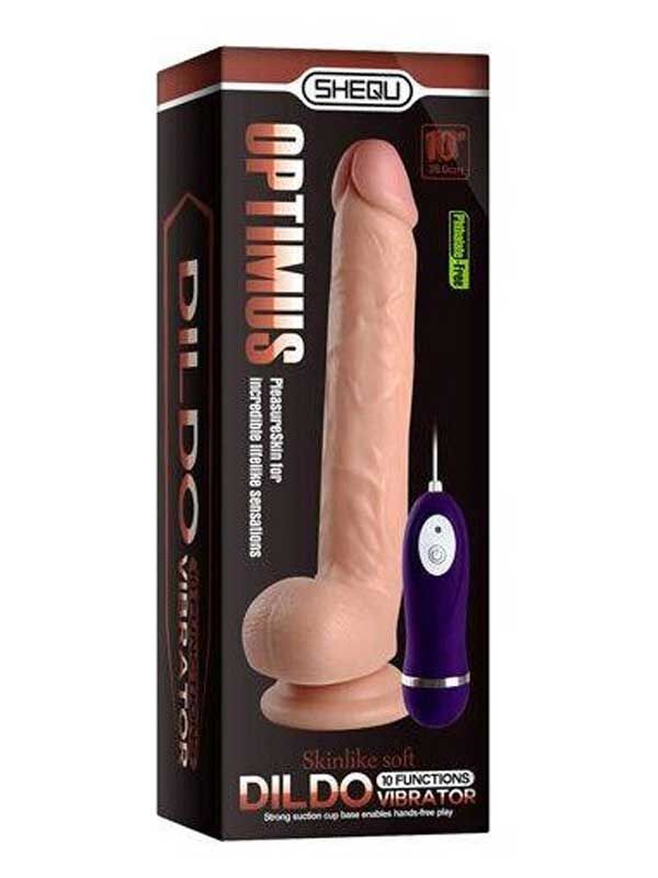 Shequ Optimus Titreşimli Realistik Dildo 28 cm
