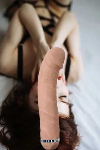 SECRETGAME SVR Ultra 19cm Gerçekçi - Realistic testicle dildo, penis vibrator with suction cups, sex toys+18
