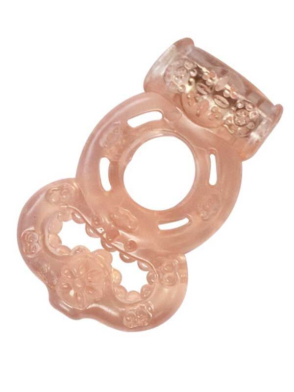 SECRETGAME Boğumlu Titreşimli Penis Halkası Mor, Vibrating Penis Ring Purple