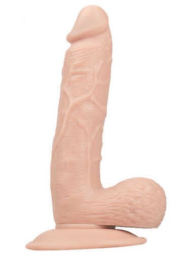SECRETGAME Dickdo Gerçekçi Testisli Dildo Penis 19cm - Realistic testicle dildo , penis vibrator, sex toys+18