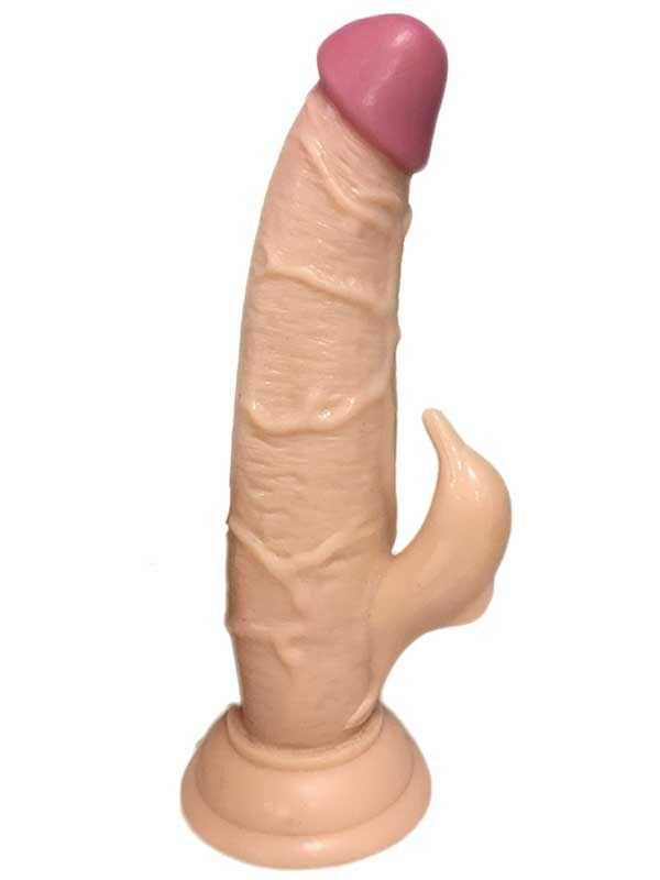 SECRETGAME Dickdo Gerçekçi Klitoris Uyarıcılı Dildo Penis 20cm - Realistic clit stimulating dildo testicular dildo, penis vibrator, sex toys+18