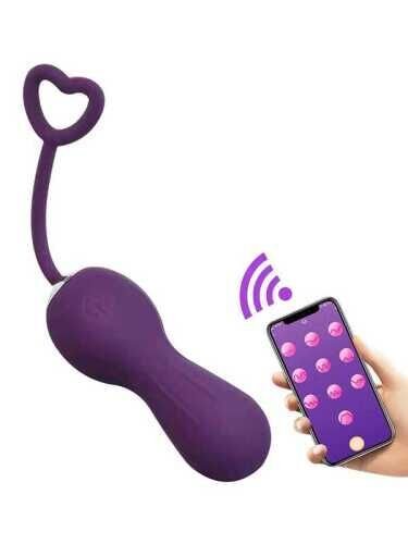 SECRETGAME Mor Telefon Kontrollü Mini Vibratör  - Mini Vibrator with Phone Control, double vibrator, phone controlled, sex toys+18