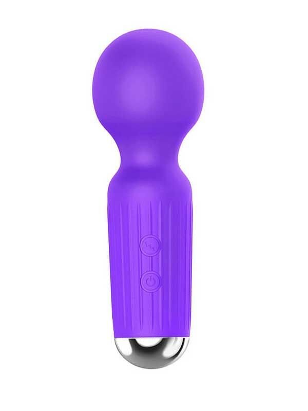 SECRETGAME Mini Wand Masaj Vibratörü Mor - Clitoris Stimulating Vibrator, Sex Massager, Travel Vibrator, SEX TOYS+18