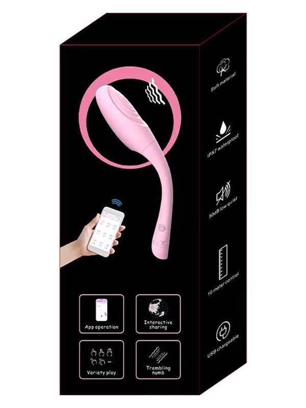 Censan Telefon Kontrollü Şarjlı Vibratör Açık Pembe