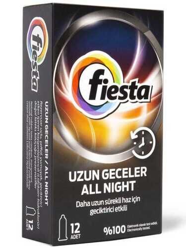 SECRETGAME Fiesta All Night Geciktiricili Prezervatif - Fiesta All Night Delay Condom sexual health