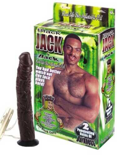 SECRETGAME Black Jack Şişme Erkek - inflatable male doll with vibrating penis