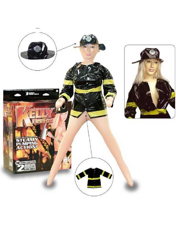 SECRETGAME Kelly FireFox İtfaiyeci Şişme Bebek -  Kelly FireFox realistic Fireman Inflatable Doll
