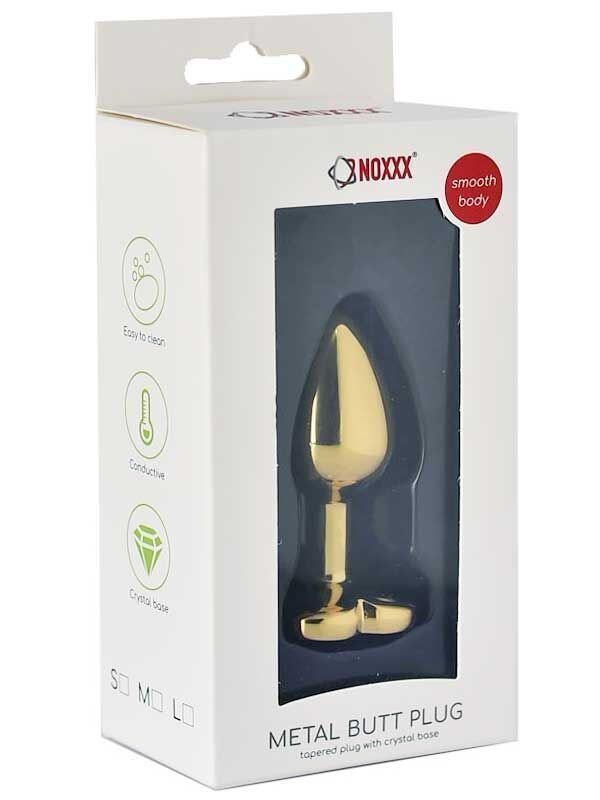 SECRETGAME NOXXX Altın Renkli Kalpli Çelik Anal Plug - Küçük Boy - Gold Color Heart Steel Anal Plug - Small Size