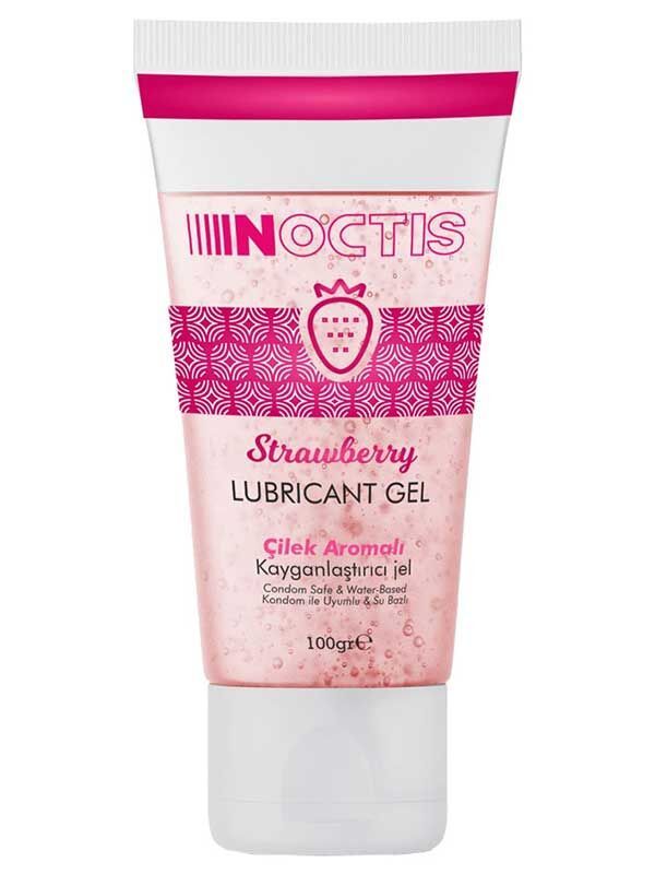 SECRETGAME Noctis Kayganlaştırıcı Jel - Çilek Aromalı - 100 ML. Flavored lubricant gel, anal vaginal lubricant, sexual health