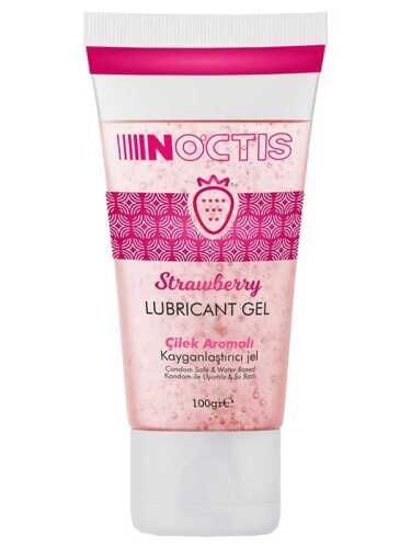 SECRETGAME Noctis Kayganlaştırıcı Jel - Çilek Aromalı - 100 ML. Flavored lubricant gel, anal vaginal lubricant, sexual health
