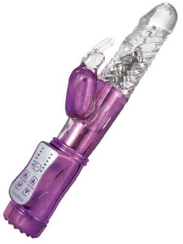 SECRETGAME Yayo Oynar Başlıklı Tavşan Vibratör - Mor - Rotating Head Rabbit Vibrator - Purple fantasy sex toys