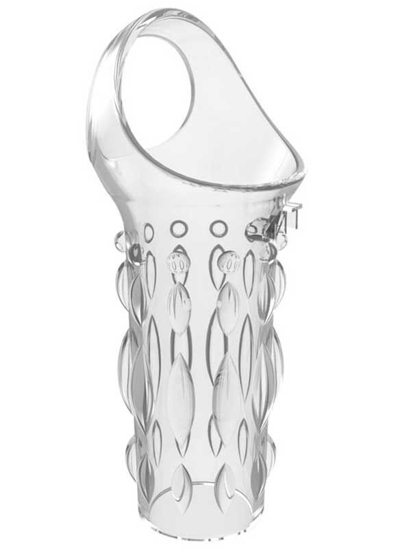SECRETGAME Get Lock Tırtıklı Penis & Testis Kılıfı -  Serrated Penis, Testicular Sleeve, extended condom sex toys+18