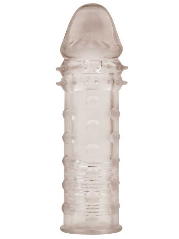 SECRETGAME Extra Texture Sleeve Tırtıklı Penis Kılıfı - Gri - Serrated Penis Sleeve - Gray
