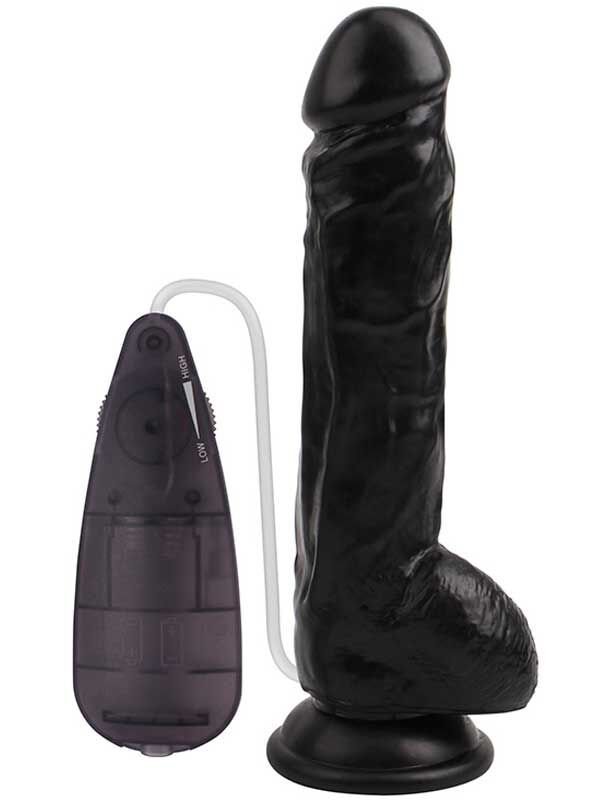 SECRETGAME Rubicon Gerçekçi Zenci Vibratör - 22.5cm - Black dildo,  realistic penis, cartilaginous dildo, dildo vibrator, strapon penis ,sex toys+18