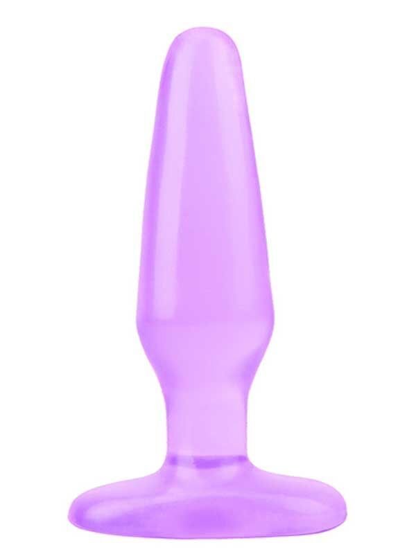 SECRETGAME Hi-Rubber Şeffaf Jel Anal Tıkaç - Mor 14cm - Anal plug, anal expander, butt plug, sex toys+18