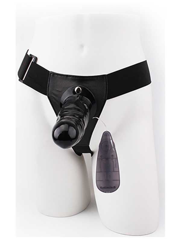 SECRETGAME Hi Basic Penis Extender İçi Boş Titreşimli Belden Bağlamalı - Siyah- Black Strapon, hollow strapon dildo, arched penis vibrator sex toys+18
