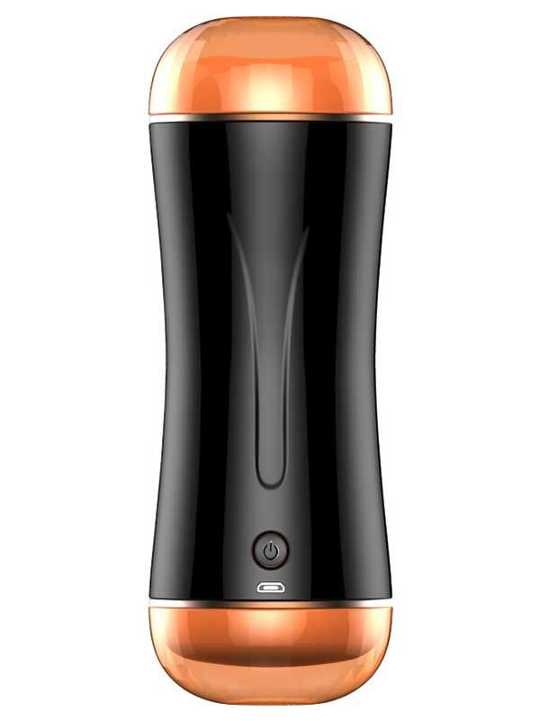 SECRETGAME FoxShow S2 Titreşimli Şarjlı Vajina ve Anal Mastürbatör - Vibrating Rechargeable Vagina and Anal Masturbator, sex toys+18