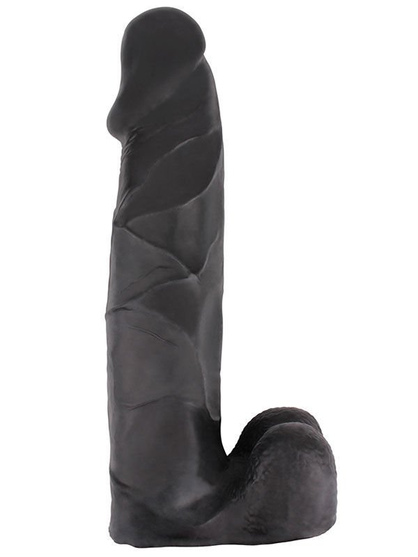SECRETGAME Cal-King Dicks Invader's Whopper Büyük Dildo - 36.2cm Zenci - Black dildo, realistic dildo, testicle penis, large sex toys+18
